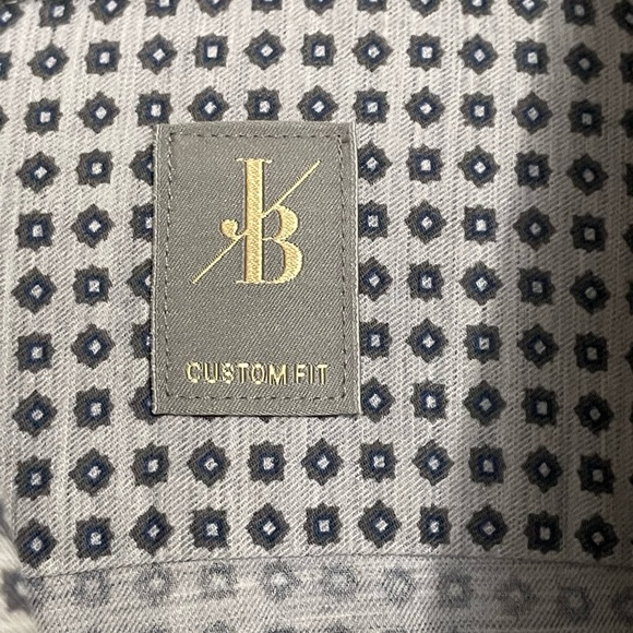 JACQUES BRITT JB Custom Fit Dress Shirt size L/ 16.5 - Picture 2 of 4